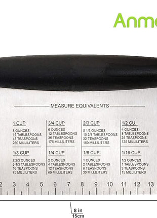 Metal Spatula Griddle Accessories Set - Griddle Scraper Flat Spatula Pancake Flipper Hamburger Turner - Metal Utensil great for BBQ Grill Flat Top Cast Iron Griddle - Commercial Grade