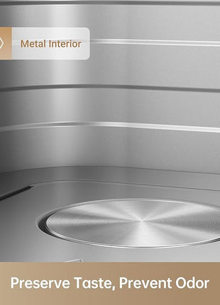 Mova FD10Pro Air Fryer, 6.3QT Large Digital Airfryer with Visible Window, 11 Preset Cooking Modes, Dual Heating System 122-450°F Precise Heat for Even Results, Non-Stick Baskets