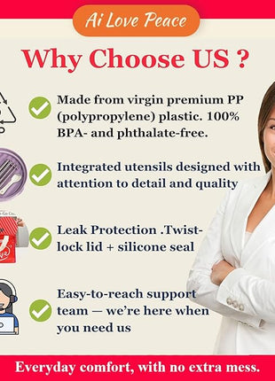 AI LOVE PEACE Ramen Bowl, 40 oz Microwaveable Noodle Cooker for Ramen, Pho, Soup, and Pasta, Dishwasher Safe and Portable, Ideal for Home, Office, Dorm, or Gift (Red)