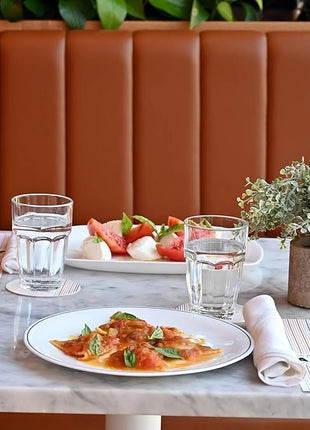 Bormioli Rocco Rock Bar 16.25 oz. Cooler Stackable Tempered Beverage Glasses for Cold Drinks, Water, and Cocktails, Set of 6, Clear