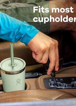 Hydro Flask All Around Tumbler Straw Lid, Insulated Travel Mug, Stainless Steel Coffee Cup 20 Oz Botanical Bliss Agave