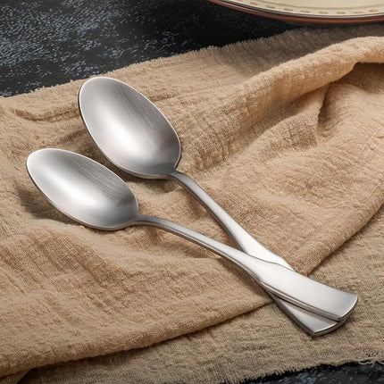 Alata Kate Satin 20-Piece Silverware Set,Service for 4,Stainless Steel Flatware Set,Matte Satin Polished Cutlery Set,Dishwasher Safe