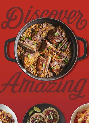 Instant Pot Electric Round Dutch Oven,6-Quart 1500W,From the Makers of Instant Pot,5-in-1: Braise,Slow Cook,Sear/Sauté,Food Warmer,Cooking Pan,Enameled Cast Iron,Included Recipe Book,Red