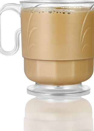 Lillian Signature Collection 40 Count Elegance Coffee Mug, 8-Ounce, Clear
