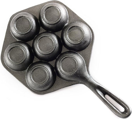 Norpro Cast Iron Stuffed Pancake Pan, Munk/Aebleskiver