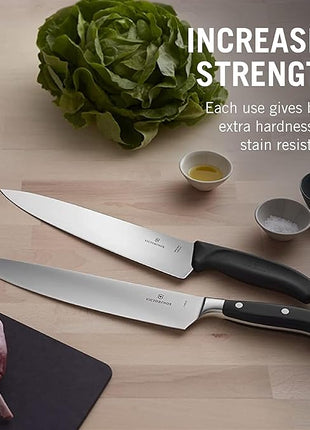 Victorinox Swiss Army Cutlery Swiss Classic Fibrox Honing Steel, 10-Inch, Multicolor (6.8002.US1)