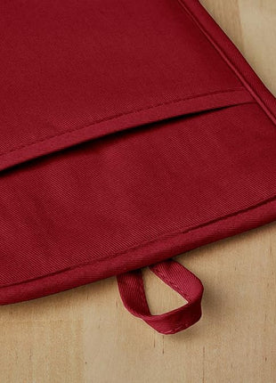 KitchenAid Ribbed Soft Silicone Pot Holder 2-Pack Set, Smoked Paprika Red, 7"x9"