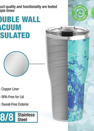 HAUSHOF 20 oz Tumbler, Stainless Steel Vacuum Coffee Tumbler, Durable Insulated Tumbler Cups for Hot and Cold Drinks, Portable Water Tumbler with Lid for Office, Camping, Sports