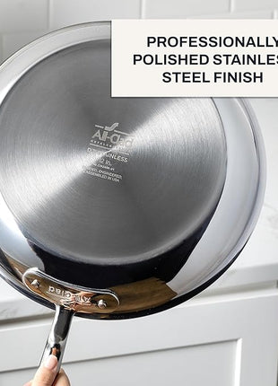 All-Clad - 4108201S All-Clad Kitchen Helper Fry Sauce pan, 8 inch and 1 quart, Steel
