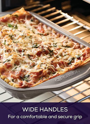 Circulon Total Bakeware Nonstick Toaster Oven & Personal Pizza Pan Baking Set, 4-Piece