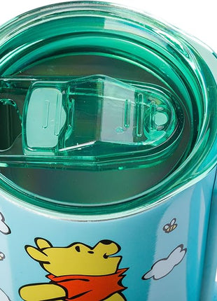 Silver Buffalo Disney Winnie the Pooh Hunny Double Wall Stainless Steel Travel Mug With Handle, 15 Ounces