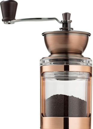 MITBAK Manual Coffee Grinder With Adjustable Settings| Sleek Hand Coffee Bean Burr Mill Great for French Press, Turkish, Espresso & More | Premium Coffee Gadgets are an Excellent For Coffee Lovers