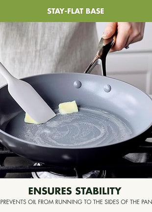 GreenPan Valencia Pro Ceramic Nonstick 11 Piece Cookware Set, Hard Anodized PFAS-Free Pots & Pans, Induction Ready, Compatible on All Cooktops, Dishwasher Safe, Oven Safe to 600F, Gray