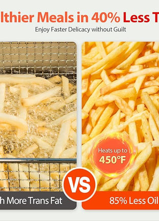 Air Fryer, Beelicious 8-in-1 Smart Compact 4QT Air Fryers, with Viewing Window, Shake Reminder, 450°F Digital Airfryer with Flavor-Lock Tech, Dishwasher-Safe & Nonstick, Light Green