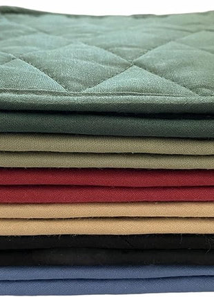 12 Pack Square Pot Holders 100% Cotton Heat Resistant Hotpads for Cooking Kitchen Potholder Set Trivet for Cooking Baking Camping House with Hanging Loops, Size: 8x8inch, Machine Washable