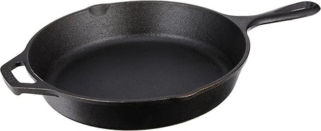 Lodge 8 Inch Pre-Seasoned Cast Iron Stamped Skillet - Signature Teardrop Handle - Use in the Oven, on the Stove, on the Grill, or Over a Campfire - Deer
