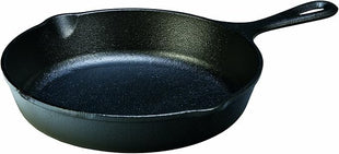 Lodge 9 Inch Cast Iron Pre-Seasoned Skillet – Signature Teardrop Handle - Use in the Oven, on the Stove, on the Grill, or Over a Campfire, Black