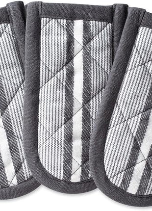 DII Double Strip Chef Kitchen Cooking & Baking Collection, Pan Handle Set, 6x3, Mineral Gray, 3 Piece