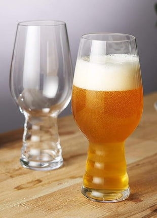 Spiegelau Craft Beer IPA Glass, European-Made Crystal Drinking Glasses Perfect for Wedding, Birthday, Holiday, Dinner, Game Night, Home Bar Accessories, Glassware Sets, Barware, 19.1 oz, Set of 2