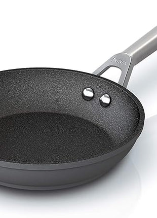 Ninja C30020 Foodi NeverStick Premium 8-Inch Fry Pan, Hard-Anodized, Nonstick, Durable & Oven Safe to 500°F, Slate Grey