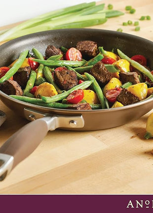 Anolon Advanced Home Hard-Anodized Nonstick Skillets (10.25-Inch, Bronze)