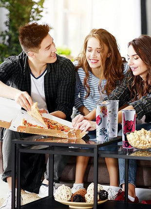 MURRICON Sublimation Tumblers 20 oz Skinny Straight,Stainless Steel Sublimation Blanks Skinny Tumbler,Double Wall Vacuum Insulated Tumblers,with lid and straw,8 Pack