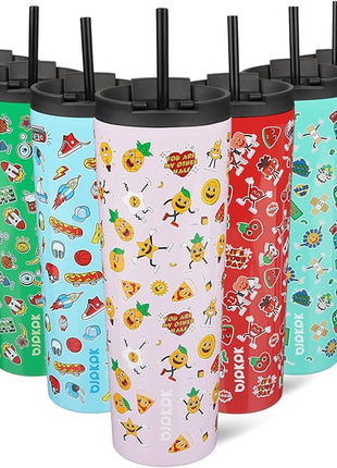 BJPKPK 30oz Tumbler With lid And Straw Stainless Steel Travel Coffee Mug Insulated Tumblers Cups,Hawaii Fruits Purple