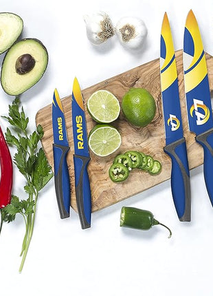 The Sports Vault NFL Los Angeles Rams 5-Piece Kitchen Knife Set