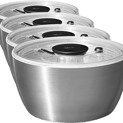 OXO Good Grips Stainless Steel Salad Spinner, 6.34 Qt. (Pack of 4)