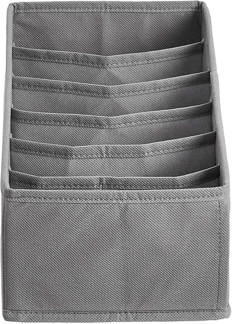 Amazon Basics Underwear Dresser Drawer Organizers, Pack of 2, Gray