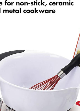 OXO Good Grips 11-Inch Silicone Balloon Whisk - Red