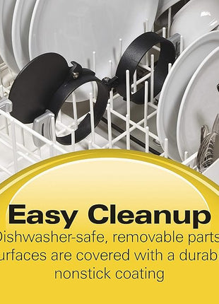 Hamilton Beach Breakfast Sandwich Maker with Egg Cooker Ring, Customize Ingredients, Perfect for English Muffins, Croissants, Mini Waffles, Perfect White Elephant Gifts, Red (25476)