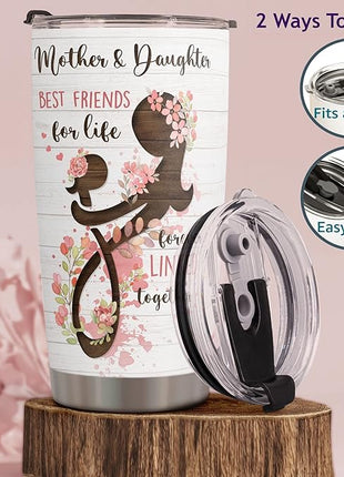 Macorner Mothers Day, Birthday Gifts for Mom Nana From Daughter - Gifts For Grandma - Stainless Steel Tumbler 20oz