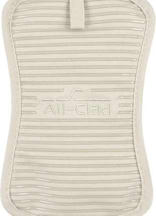 All-Clad Premium Pot Holder & Hot Pad: Heat Resistant to 500 Degrees - 100% Cotton, 10"x6.25" Hot Pad for Kitchen and Barbeque, (1-Pack), Almond