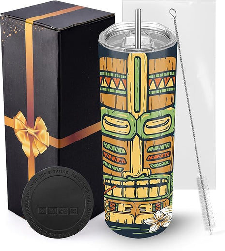 Joyclub Sublimation Tumblers Blanks 20 oz Skinny Straight Tumblers Bulk Stainless Steel Insulated Sublimation Cups with Lids and Straw, Gift Box
