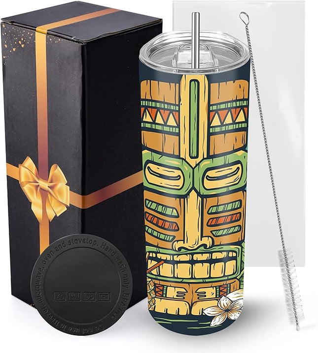 Joyclub Sublimation Tumblers Blanks 20 oz Skinny Straight Tumblers Bulk Stainless Steel Insulated Sublimation Cups with Lids and Straw, Gift Box