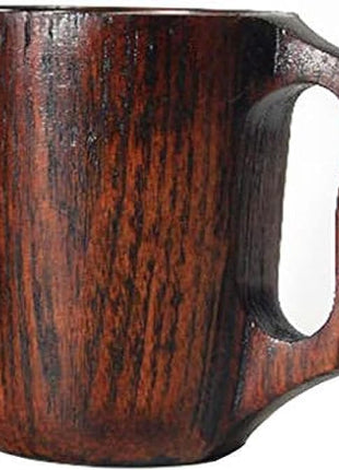 12 oz Handmade Wooden Coffee Mug Wood Outdoor Cool Man Cups Unique Camping Guys Tankard Vintage Beer Mugs Stein for Men Gift Unusual Rustic Coffee Tea Cup Fancy Manly Viking Mug