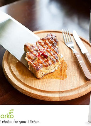 Metal Spatula Griddle Accessories Set - Griddle Scraper Flat Spatula Pancake Flipper Hamburger Turner - Metal Utensil great for BBQ Grill Flat Top Cast Iron Griddle - Commercial Grade