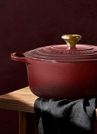 Le Creuset Enameled Cast Iron Signature Round Dutch Oven, 5.5 qt., Rhone
