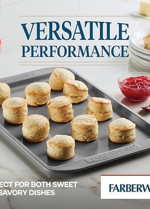 Farberware Nonstick Bakeware, Nonstick Cookie Sheet / Baking Sheet - 10 Inch x 15 Inch, Gray
