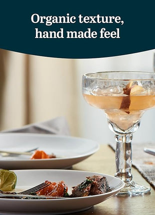 Libbey Yucatan Margarita Glasses Set of 4, 13.5 Oz, Stunning Ripple Bar Glass Set, Cocktail Glassware for Frozen Daiquiri, Slushy Punch, and More