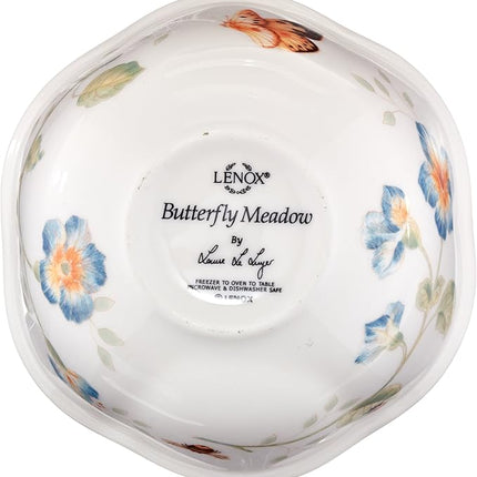 Lenox 806737 Butterfly Meadow Dessert Bowl, Multicolor, 1 Count (Pack of 2)