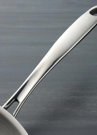 Tramontina Boston Tri-Ply Clad Stainless Steel 12-Inch Large Frying Pan, Induction-Ready Skillet, Dishwasher-Safe, NSF-Certified