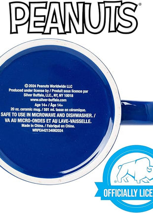 Silver Buffalo Peanuts Featuring Snoopy's Current Mood Various Emotions. Ceramic Mug, 20 Ounces