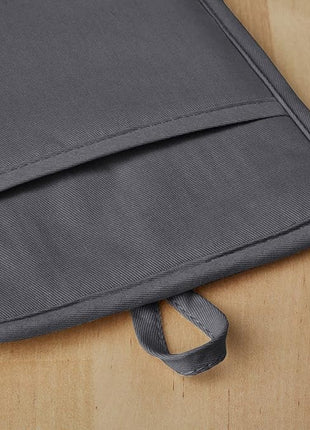 KitchenAid Ribbed Soft Silicone Pot Holder 2-Pack Set, Charcoal Grey, 7"x9"