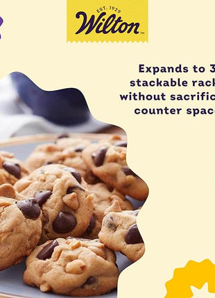 Wilton Excelle Elite 3-Tier Cooling Rack for Cookies, Cake and More - Cool Batches of Cookies, Cake Layers or Finger Foods, Black