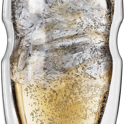 Ozeri Serafino Double Wall Insulated Beverage and Coffee Glasses, 12-Ounce, Set of 2