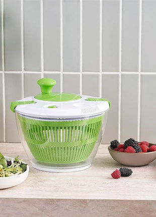 Cuisinart Large Spin Stop Salad Spinner- Wash, Spin & Dry Salad Greens, Fruits & Vegetables, 5qt, CTG-00-SAS1