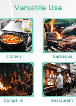 Casa Platino Heat Resistant Oven Mitts & Pot Holders, 4-Piece – Oven Mitt for Baking & BBQ, Potholders for Kitchens – Withstands Heat Up to 500°F, Soft, Durable & Non-Slip – Sage