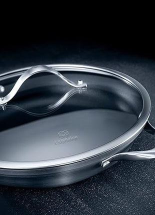 Calphalon Contemporary Hard-Anodized Aluminum Nonstick Cookware, Everyday Pan, 12-inch, Black